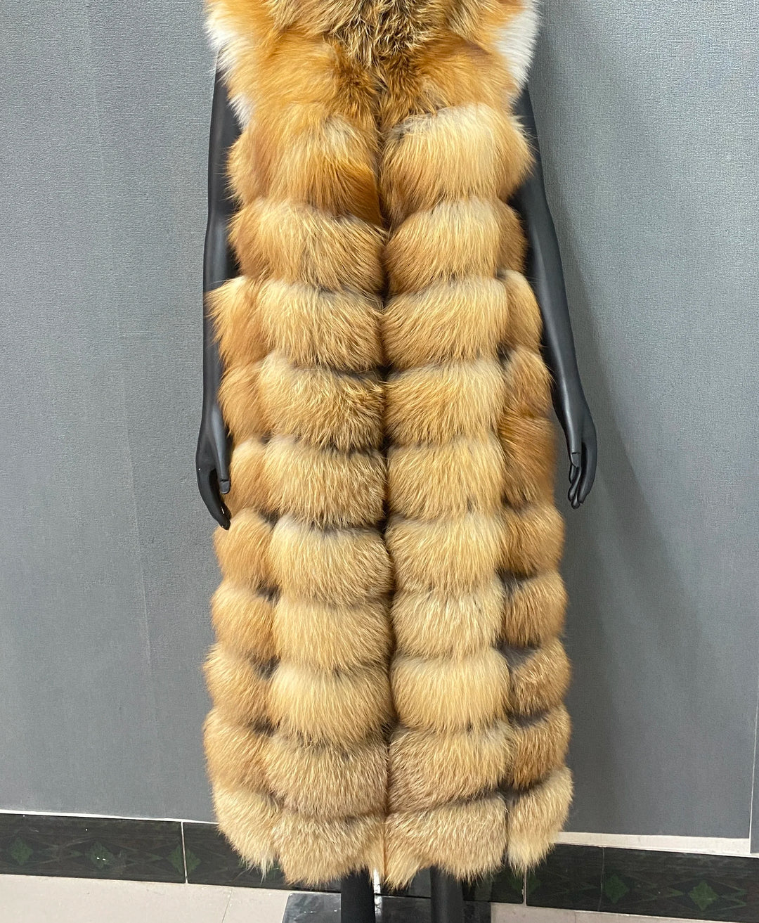 Seraphine Luxe Fox Fur & Cashmere Coat
