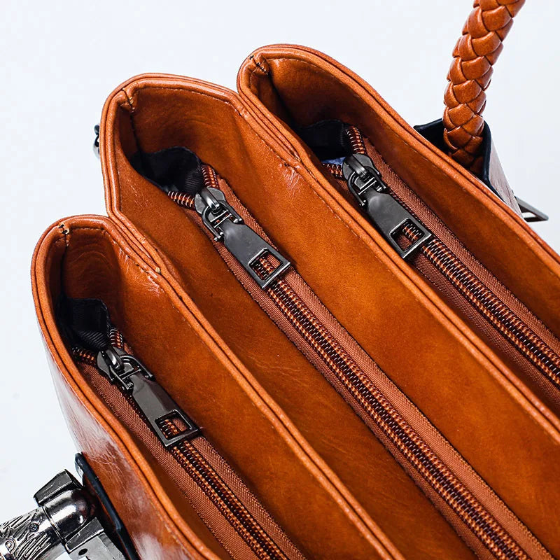 Pia® | Elegant Bag with Braided Handles | Black | Toronty Ottawa
