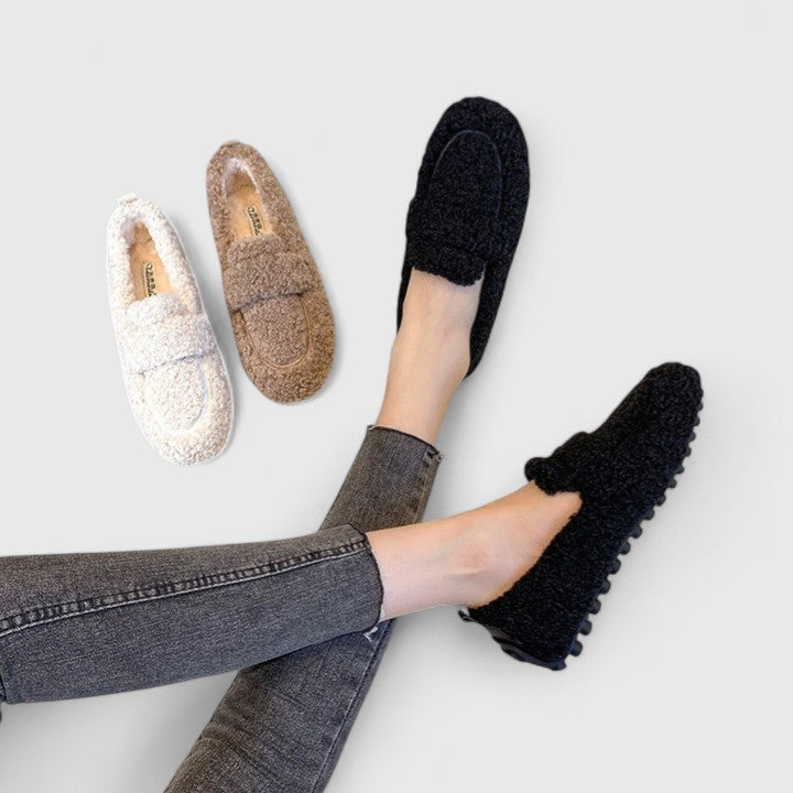 Lucille | Premium Shearling Lounge Slippers