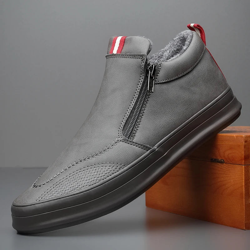 Belmont Drift™ Leather Sneakers | Gray / 6 | Toronty Ottawa