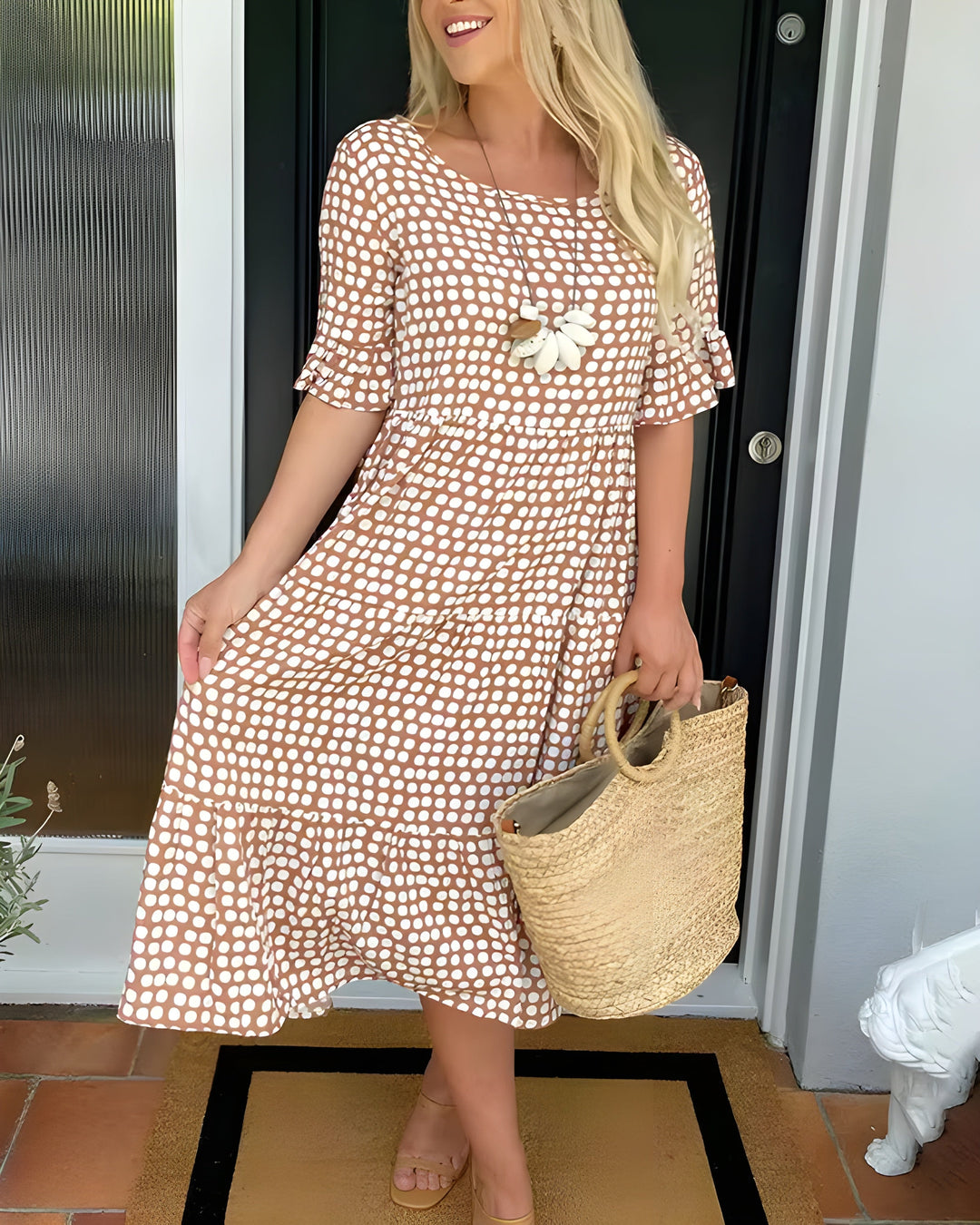 Louisa – Naturally Elegant Dress | Beige / S | Toronty Ottawa
