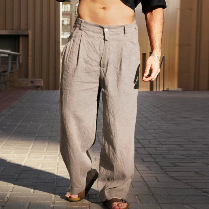 Alden Classic Linen Trousers | Khaki / S | Toronty Ottawa
