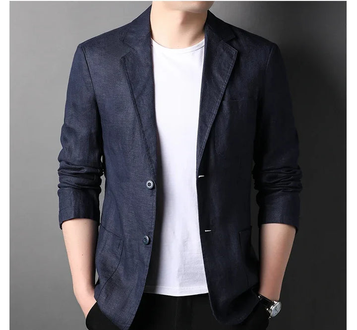 Vibe™ Linen Blazer | Navy Blue / XS | Toronty Ottawa