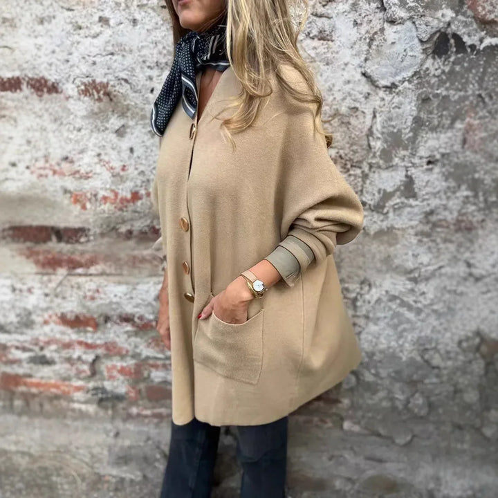 Ava™ Cardigan Knit with Gold Buttons