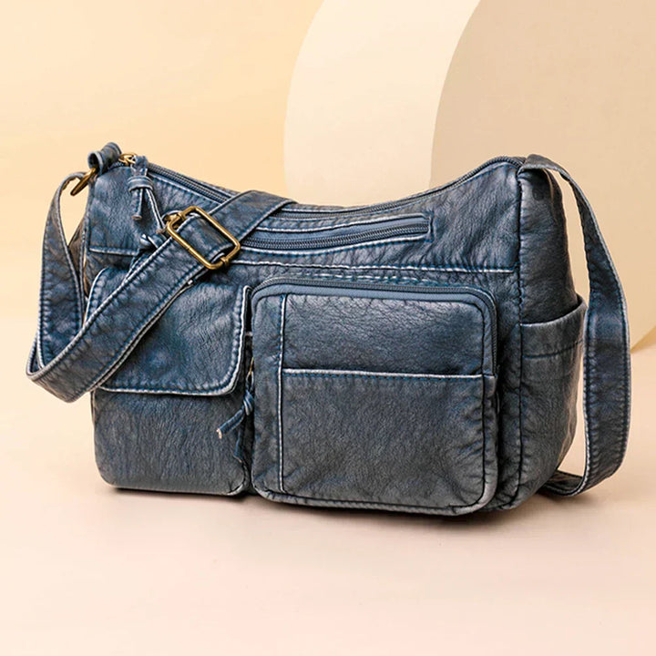 Happiness® | Vintage Luxe Shoulder Bag | Blue | Toronty Ottawa