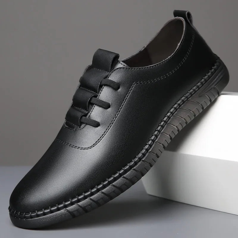 Brunello Classic™ Leather Sneakers | Black / 6 | Toronty Ottawa