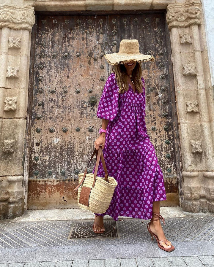 Tess – Joyful Floral Dress | Purple / S | Toronty Ottawa