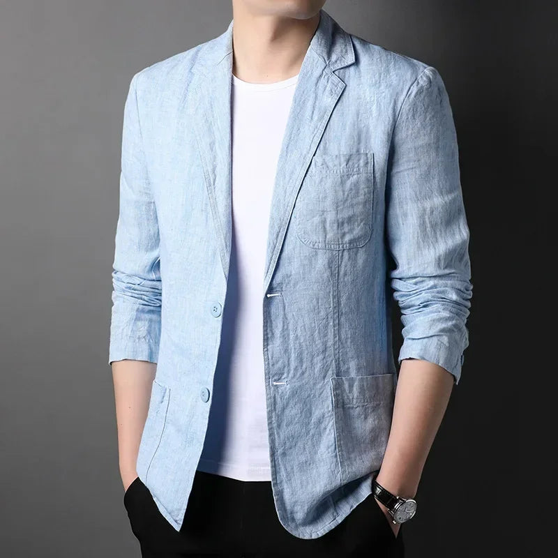 Vibe™ Linen Blazer | Sky Blue / XS | Toronty Ottawa