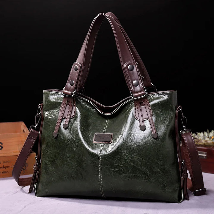 Aura® | Elegant shoulder bag | Olive Green | Toronty Ottawa