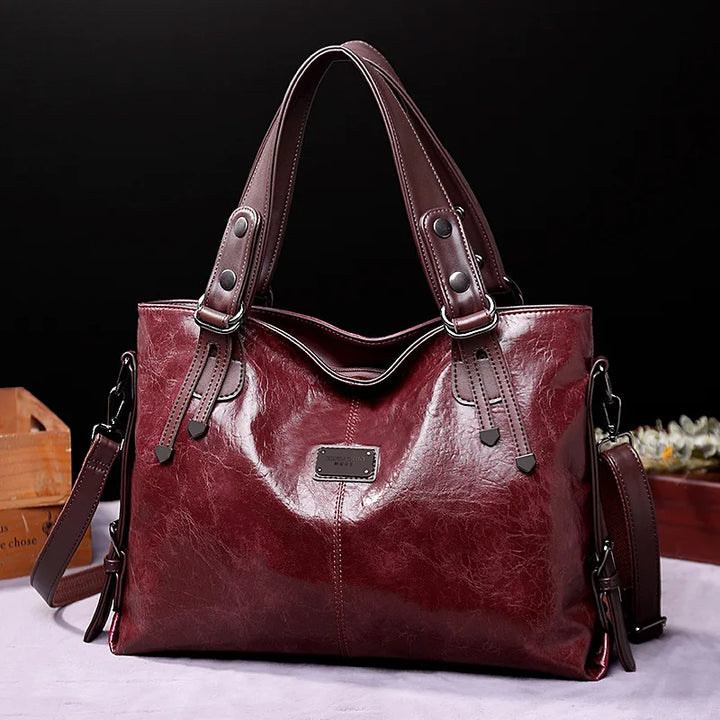 Aura® | Elegant shoulder bag | Wine Red | Toronty Ottawa