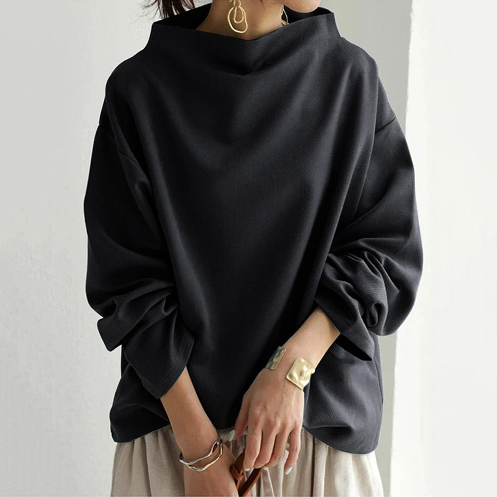 ELIANA™ - HIGH NECK SWEATER | Black / S | Toronty Ottawa