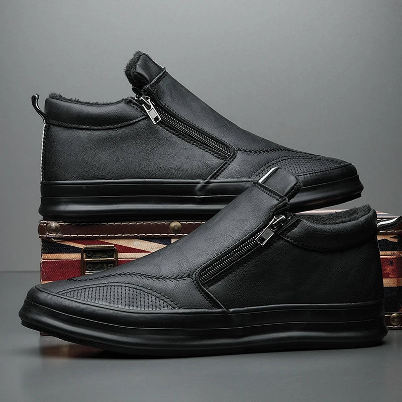 Belmont Drift™ Leather Sneakers | Black / 6 | Toronty Ottawa