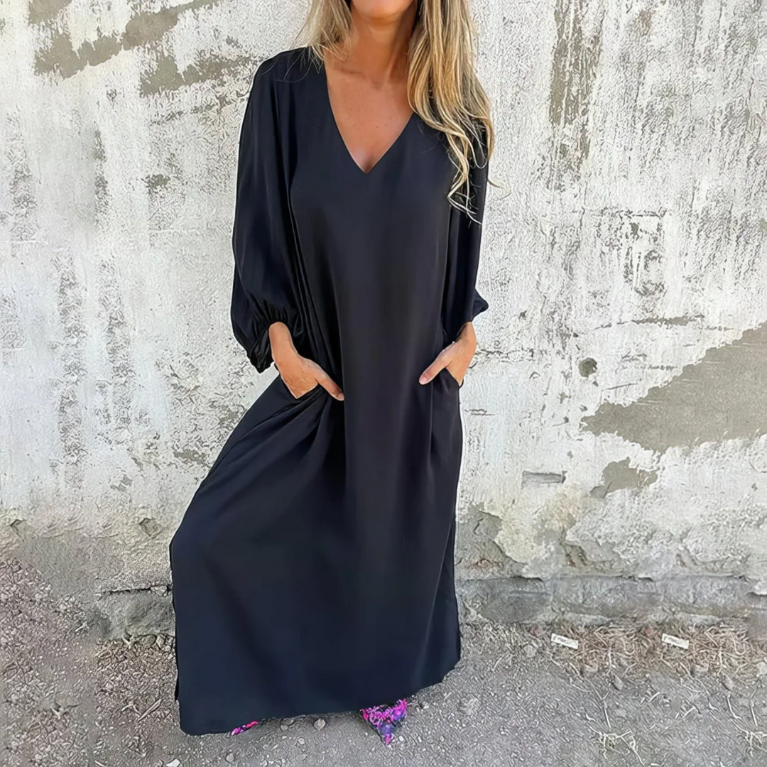 Elise - Breezy Casual Dress | Black / S | Toronty Ottawa