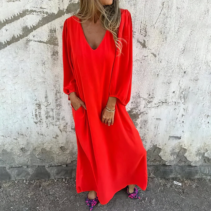 Elise - Breezy Casual Dress | Red / S | Toronty Ottawa
