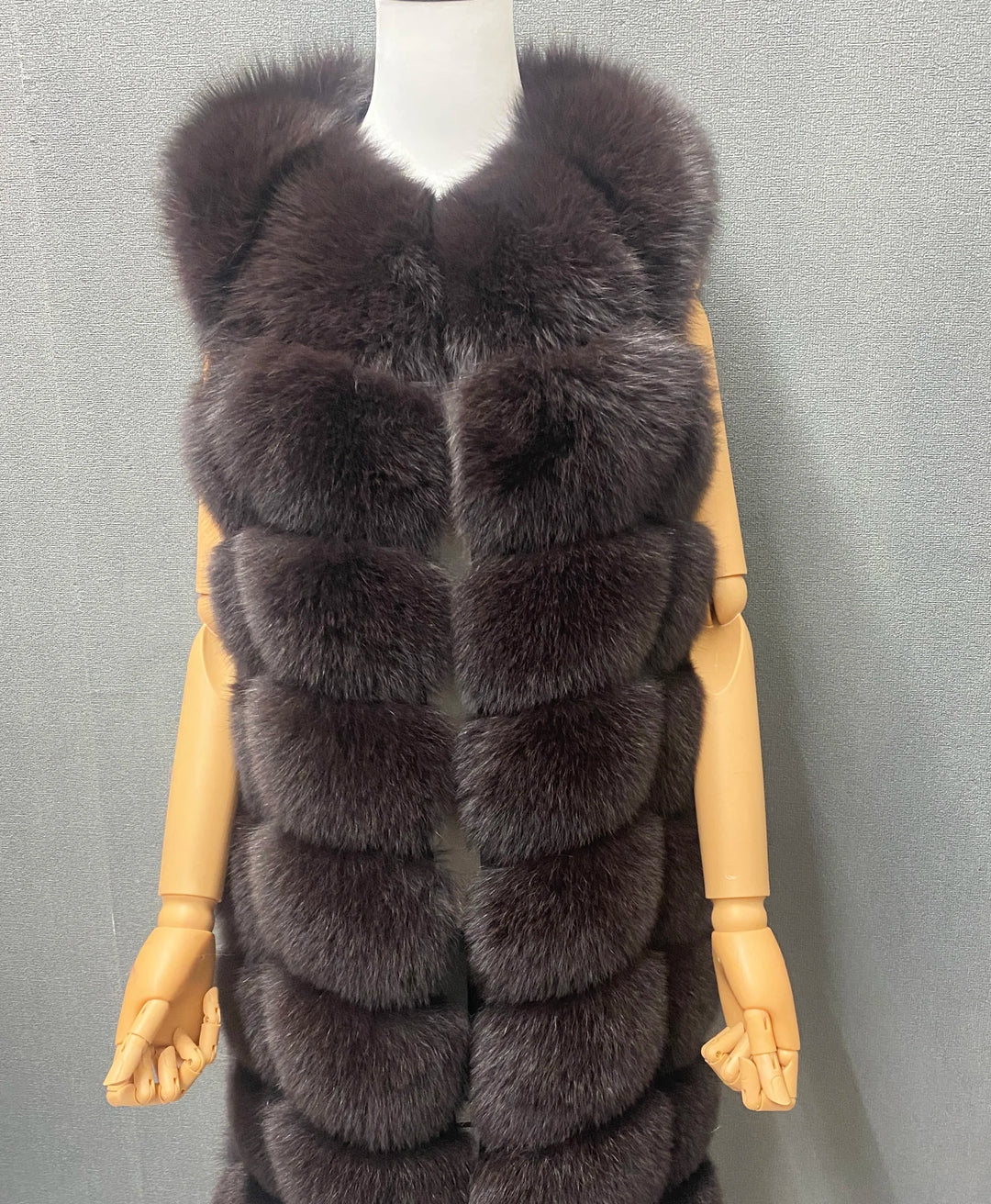 Seraphine Luxe Fox Fur & Cashmere Coat