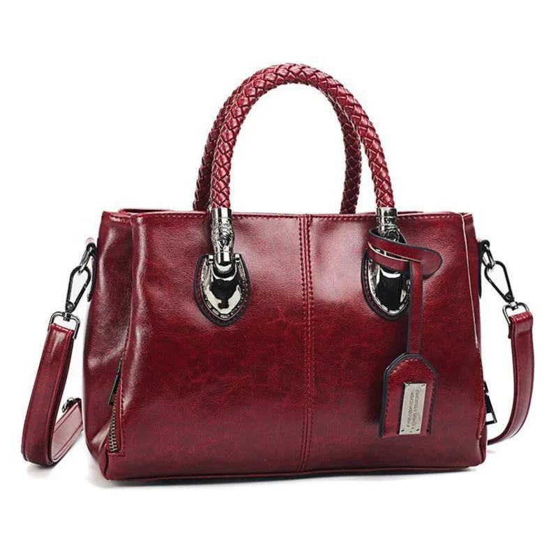 Pia® | Elegant Bag with Braided Handles | Black | Toronty Ottawa