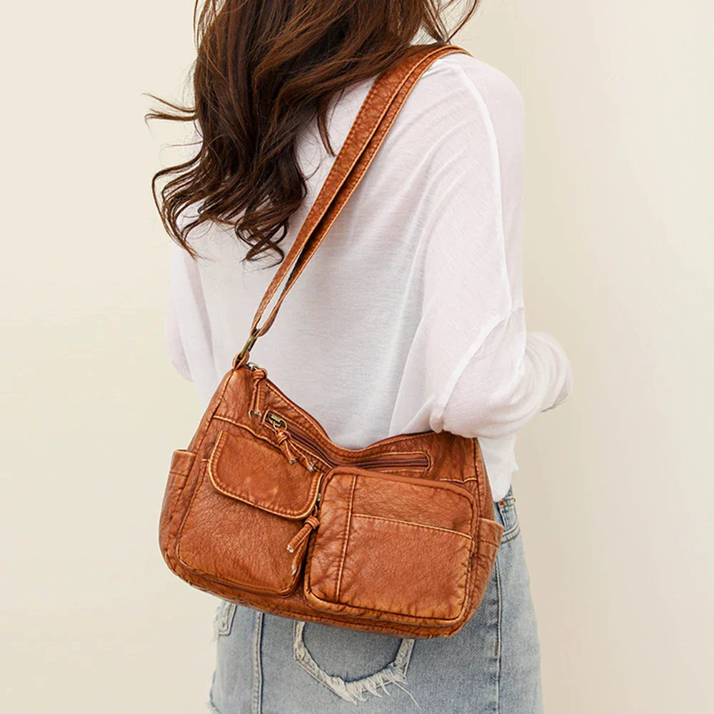 Happiness® | Vintage Luxe Shoulder Bag | Blue | Toronty Ottawa