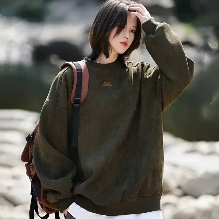 HORIZON™ - SLEEK SUEDE PULLOVER | Moss / S | Toronty Ottawa