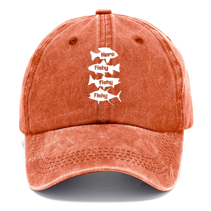 Here Fishy Fishy Fishy! Classic Cap | Terracotta Clay(Orange) | Toronty Ottawa