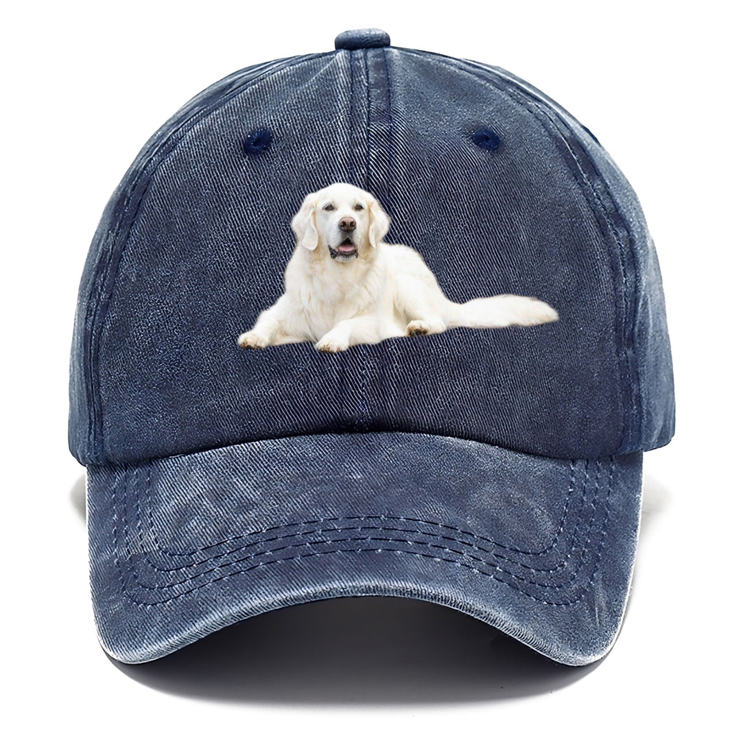 White English Cream Golden Retrievers Classic Cap | Twilight Navy(Blue) | Toronty Ottawa
