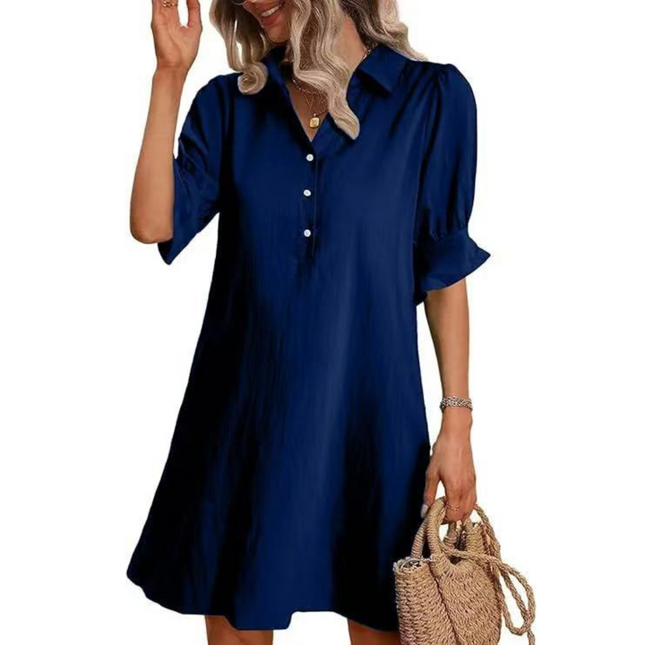 Avery Cove Shirt Dress | Navy Blue / S | Toronty Ottawa
