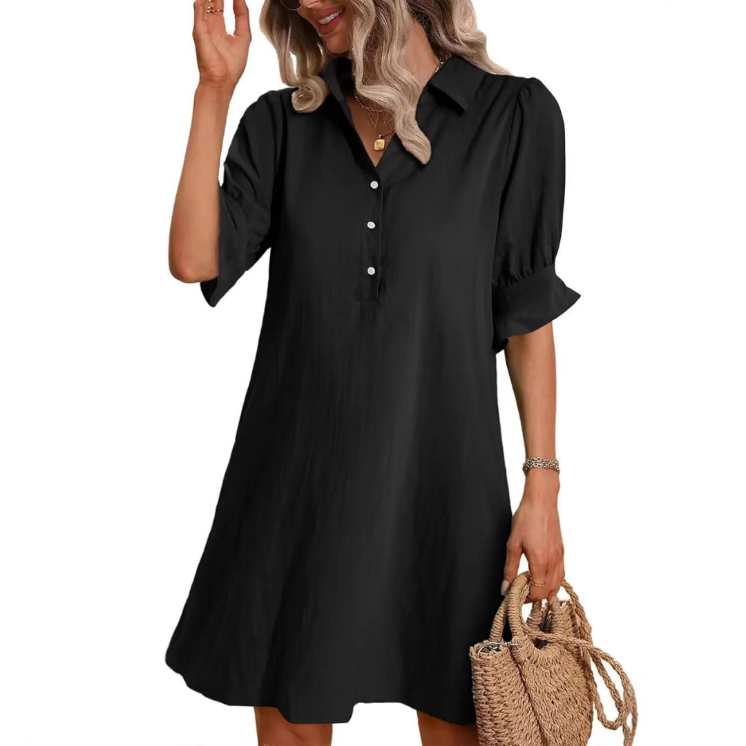 Avery Cove Shirt Dress | Black / S | Toronty Ottawa