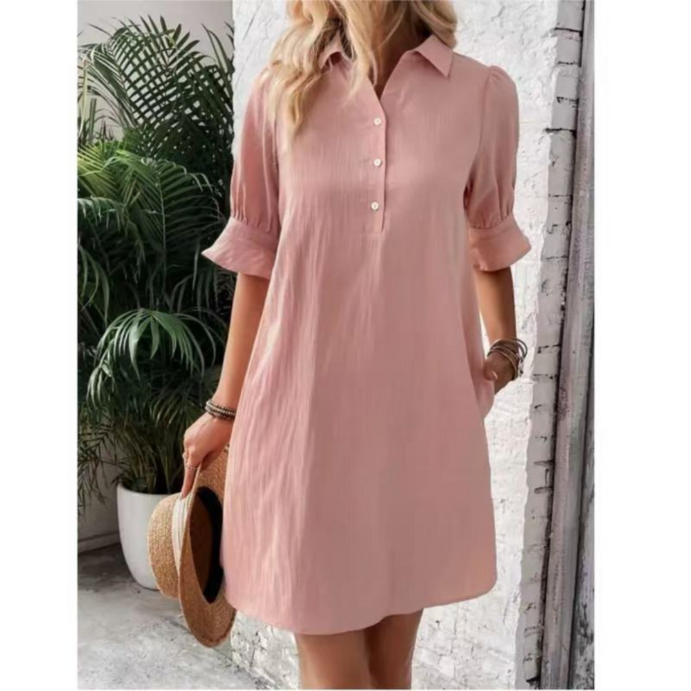 Avery Cove Shirt Dress | Pink / S | Toronty Ottawa