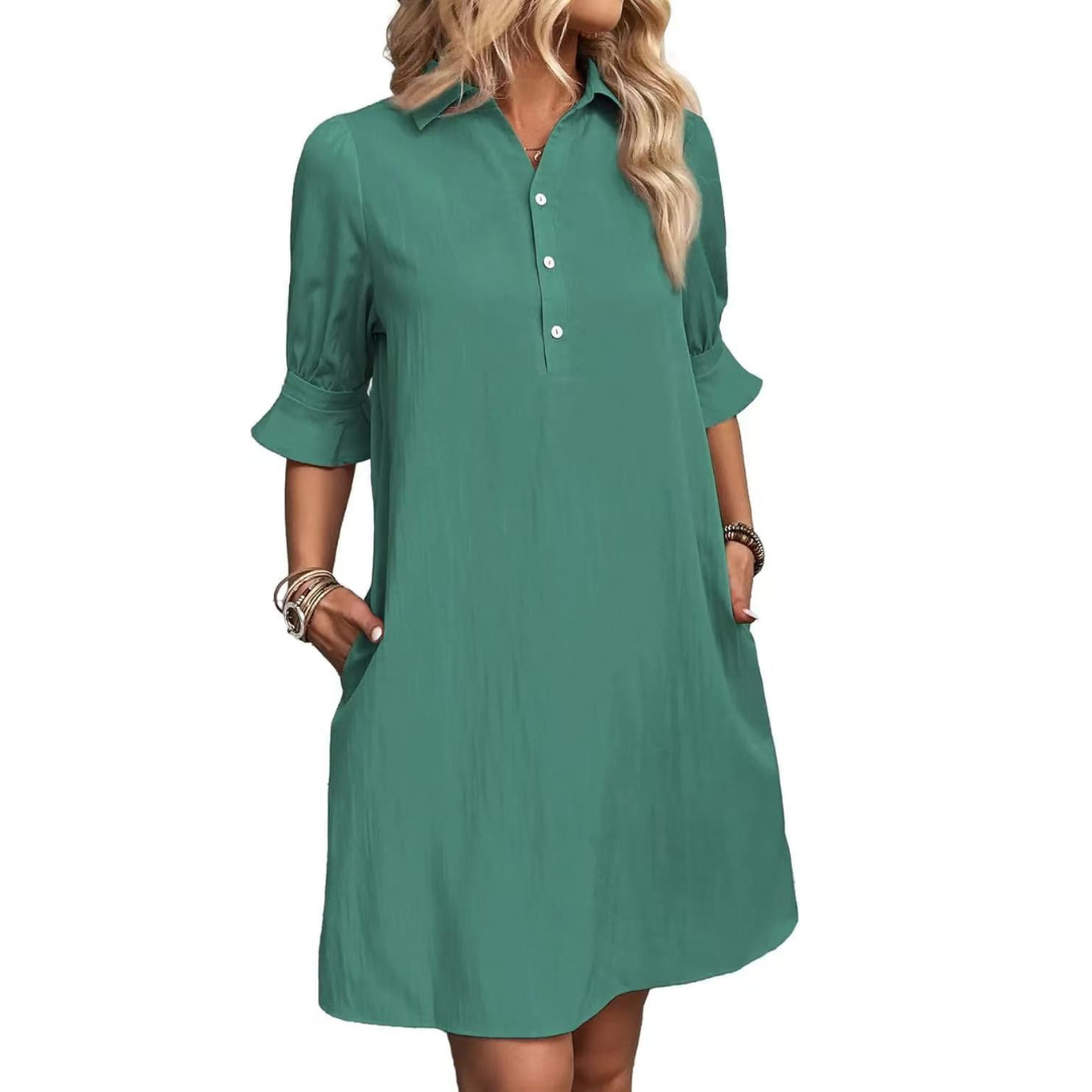 Avery Cove Shirt Dress | Aqua Green / S | Toronty Ottawa