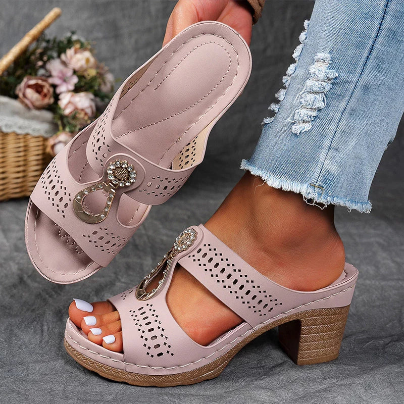 VivaraLift™ Orthopedic Elegance Sandals | Pink / 5 | Toronty Ottawa