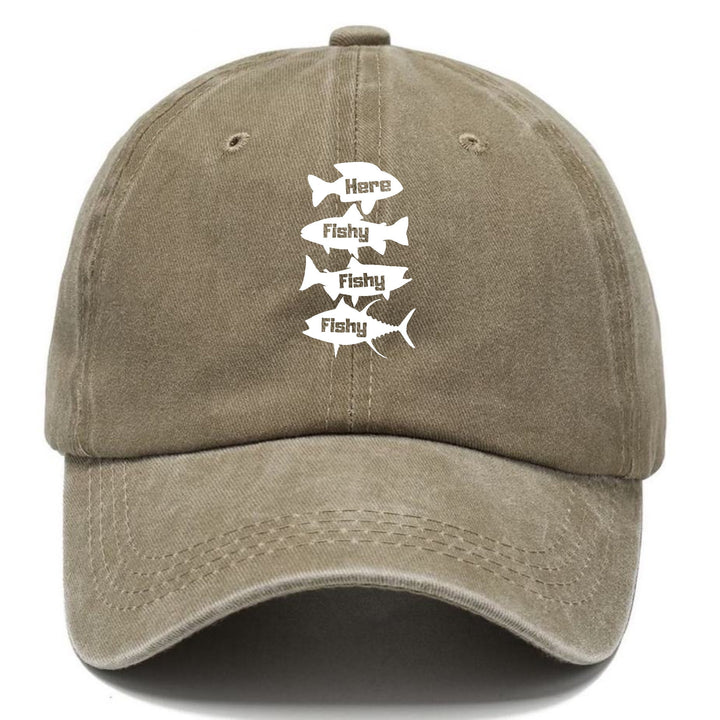 Here Fishy Fishy Fishy! Classic Cap | Warm Sand(Khaki) | Toronty Ottawa