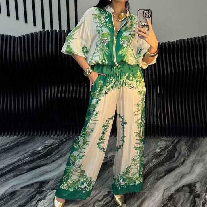 SaoriLuxe™ Women’s Satin Sport-Inspired Cultural Set