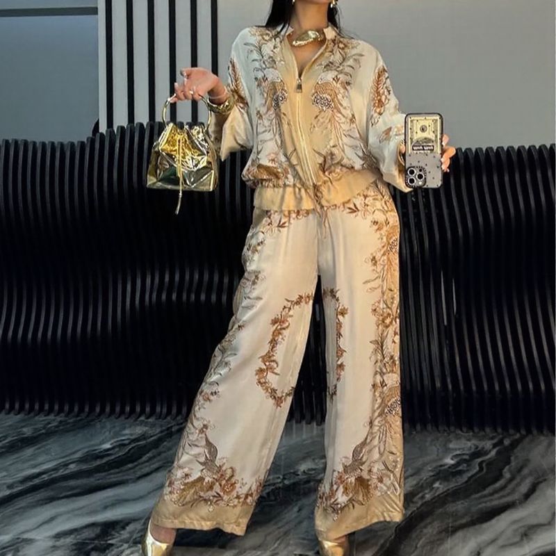 SaoriLuxe™ Women’s Satin Sport-Inspired Cultural Set