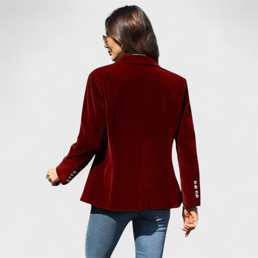 Julie™ | Elegant Velvet Blazer