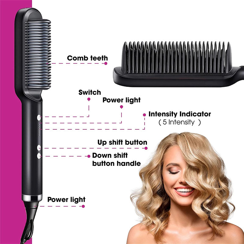 2-in-1 Hair Straightener & Hot Comb