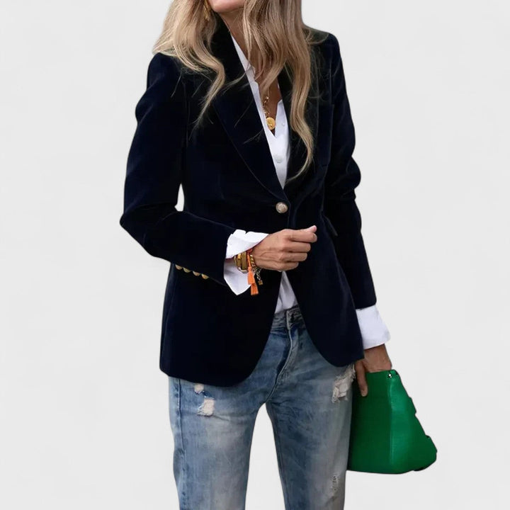 Julie™ | Elegant Velvet Blazer