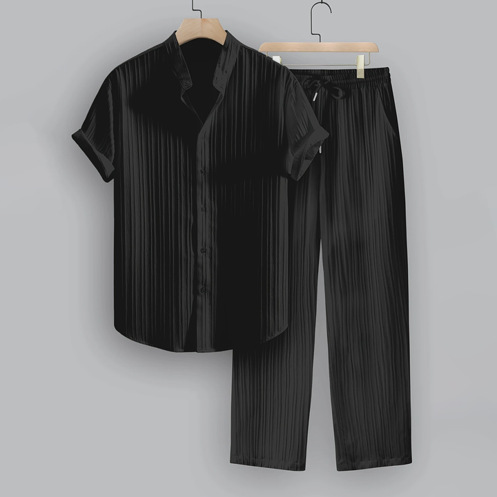 Varella™ | Men’s Striped Lounge Set | Black / S | Toronty Ottawa