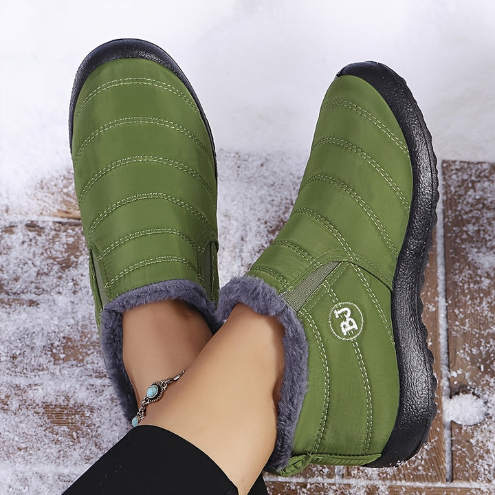 Vicky | Warm Winter Slip-On Boots.