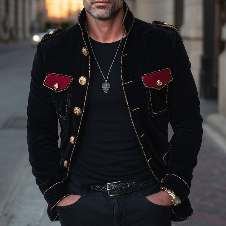 Velour™ Vintage Velvet | Multi-Button Jacket