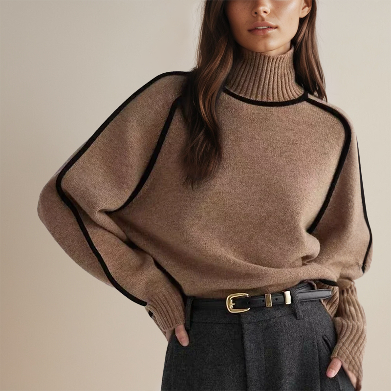 MIRABELLA™ - COUTURE TURTLENECK JUMPER | Oak brown / S (8) | Toronty Ottawa
