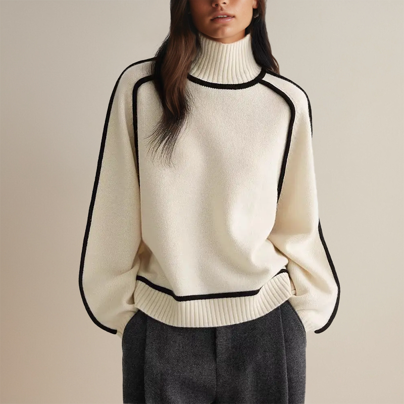 MIRABELLA™ - COUTURE TURTLENECK JUMPER | White Avoiré / S (8) | Toronty Ottawa