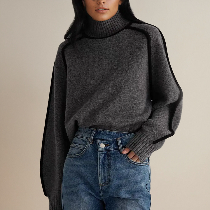 MIRABELLA™ - COUTURE TURTLENECK JUMPER | Platinum grey / S (8) | Toronty Ottawa
