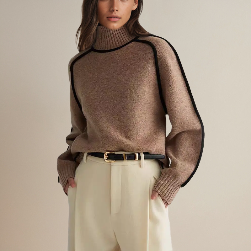 MIRABELLA™ - COUTURE TURTLENECK JUMPER | White Avoiré / S (8) | Toronty Ottawa