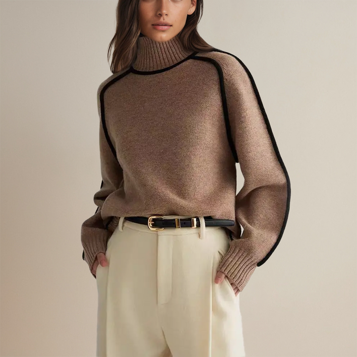 MIRABELLA™ - COUTURE TURTLENECK JUMPER | White Avoiré / S (8) | Toronty Ottawa