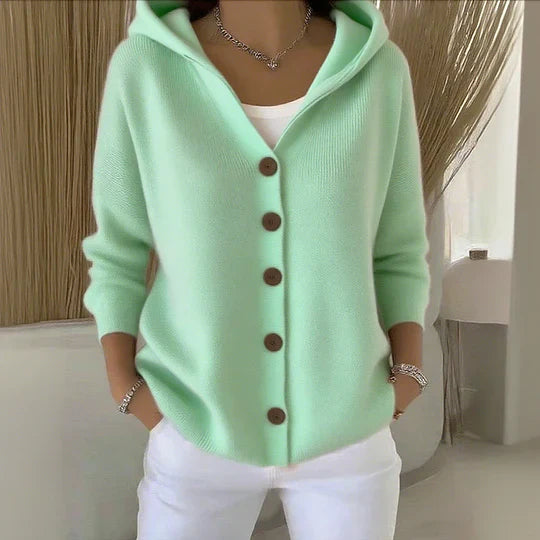 Élodie™ | Everyday Hooded Knit Cardigan