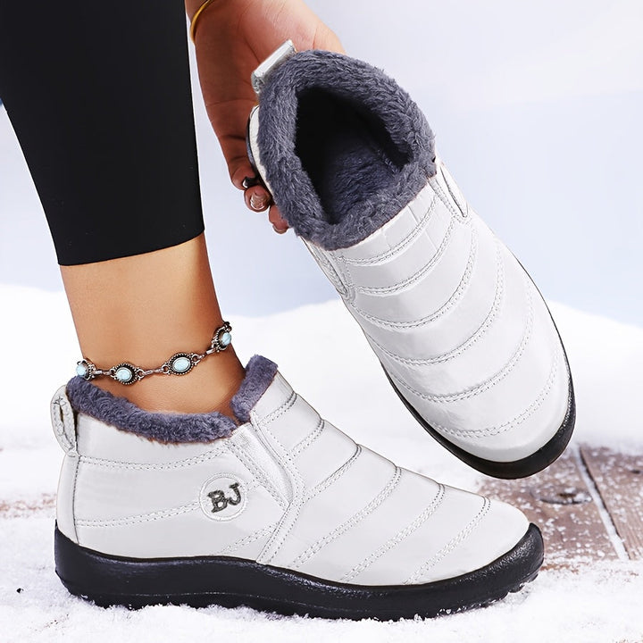 Vicky | Warm Winter Slip-On Boots.