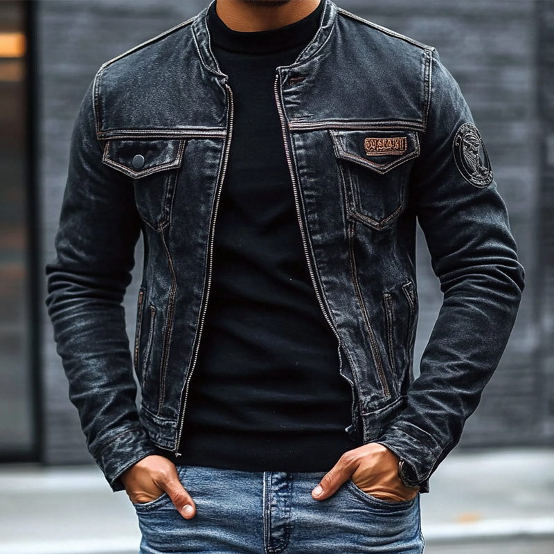 Axel™ Washed Denim | Slim Fit Jacket