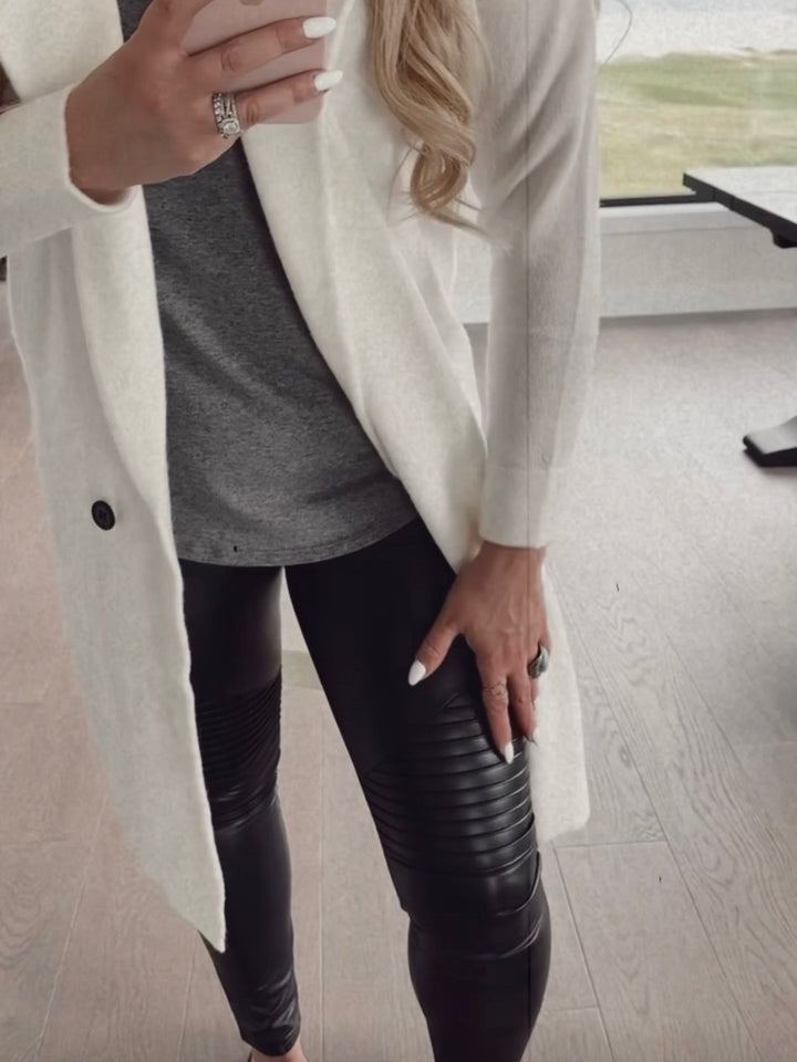 Dana | Leather Moto Leggings