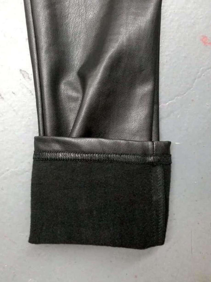 Dana | Leather Moto Leggings