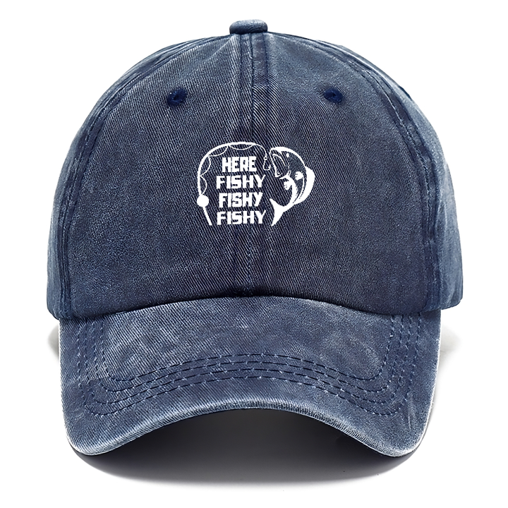 Here Fishy Fishy Fishy Classic Cap | Twilight Navy(Blue) | Toronty Ottawa