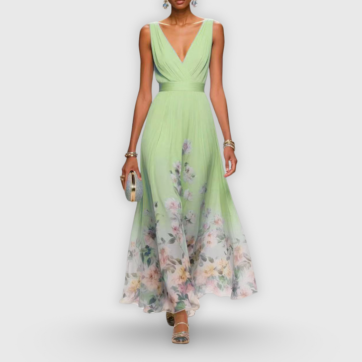 Floravelle™ Empire Maxi Dress | Mint Green / S | Toronty Ottawa